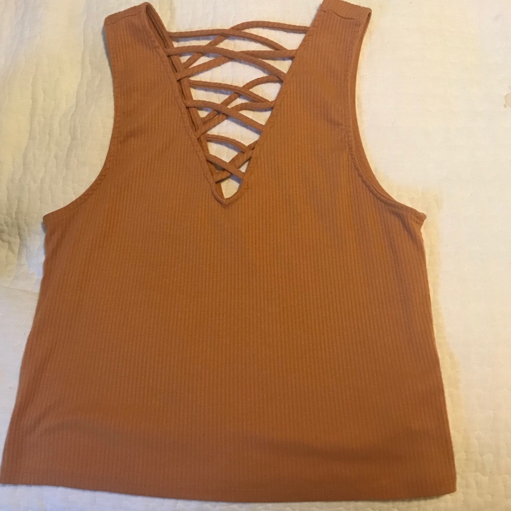 Tan Crop Top